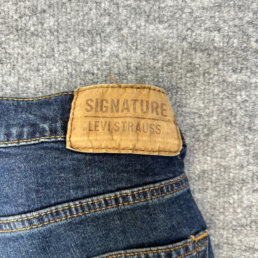 Levi Strauss Signature Jeans Women's Blue Denim Stretch Athletic Fit - 26x29.5 - Picture 10 of 11